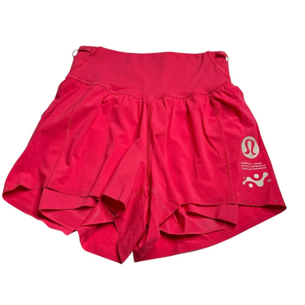 LULULEMON Hot Pink Nulux Road To Trail High Rise Shorts Women's Size 4 NWT